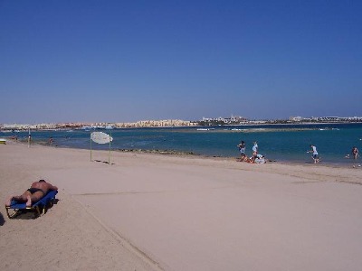 Der private Strandabschnitt des Hotels